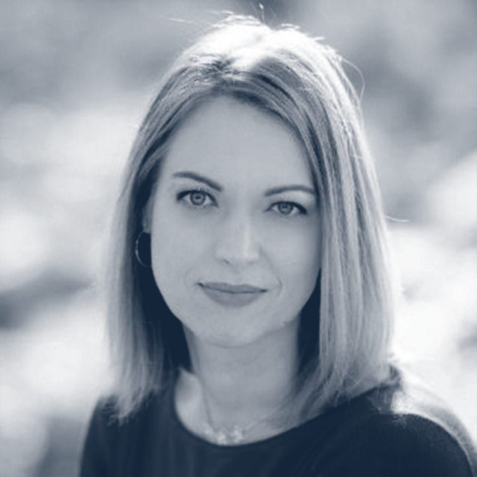 A photograph of Nandini Stocker.